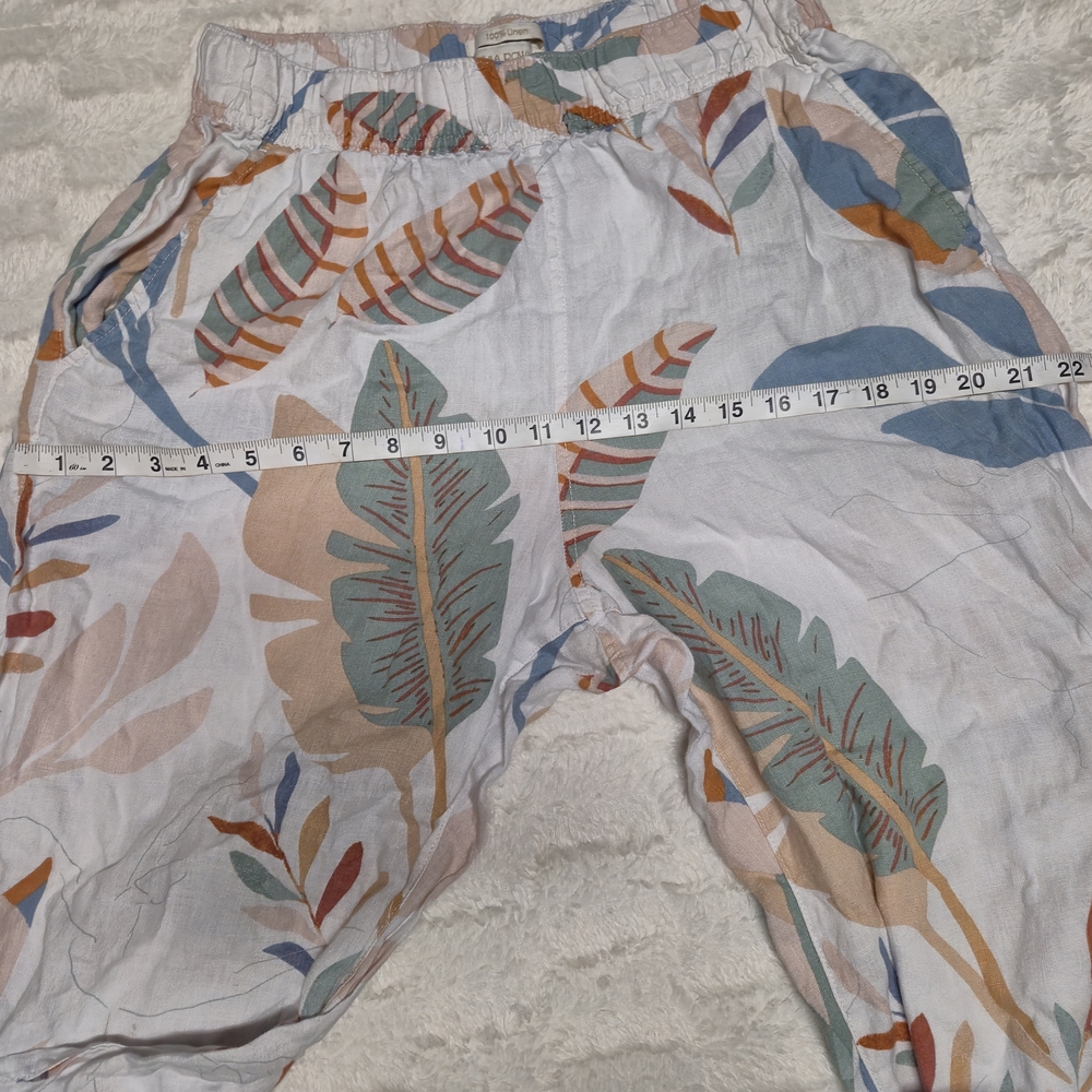Cynthia Rowley Leaf Print Cropped Pants - Picture 5 of 8
